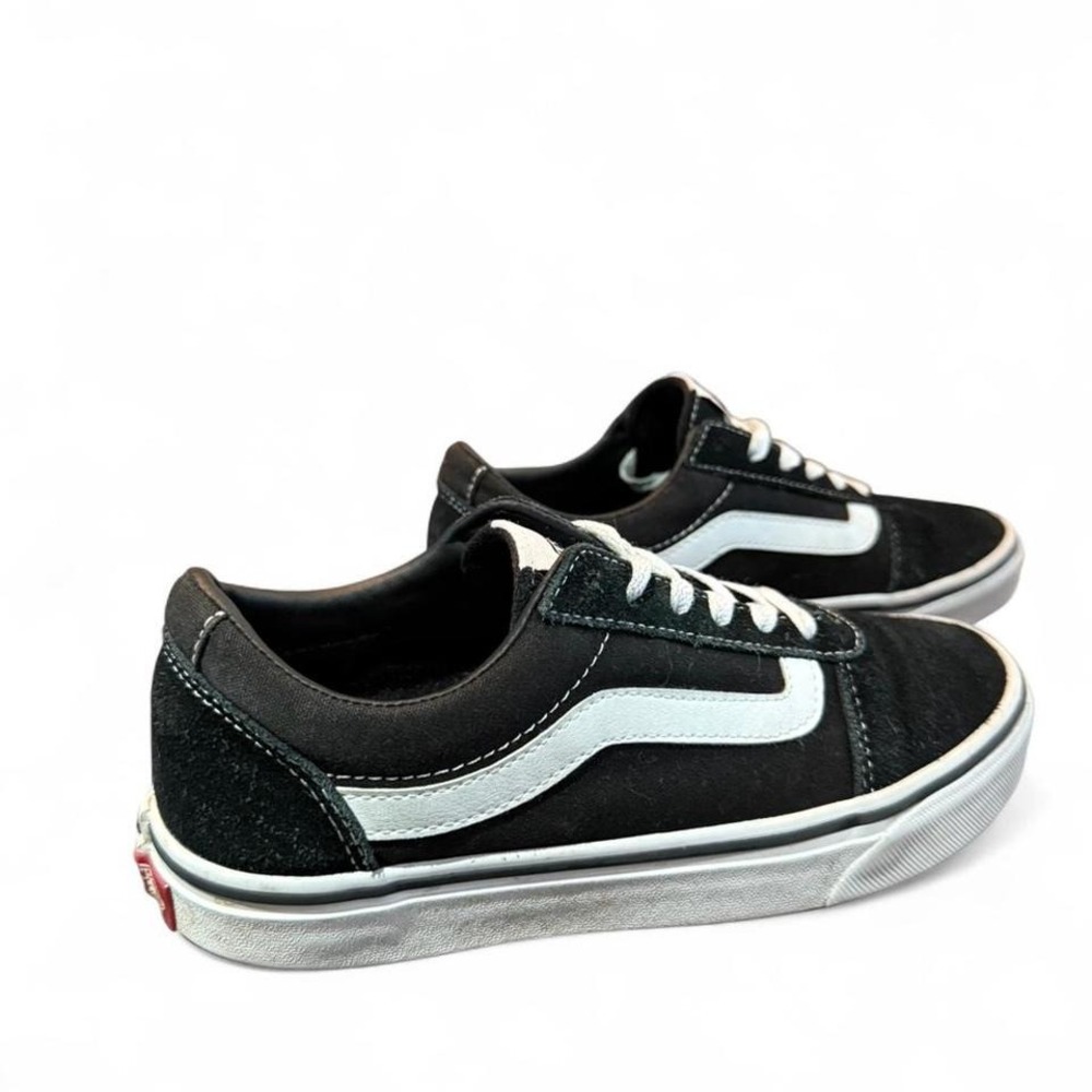 VANS OLD SKOOL SKATER SHOES UNISEX BLACK WHITE LADIES 7 - Picture 2 of 7